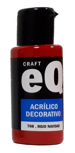 Acrilico Decorat 50cc Eqarte Rojo Navid