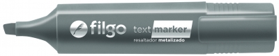 Resaltador Filgo Text Marker Metal Plata