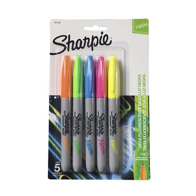 Marcador Sharpie Neon X 5